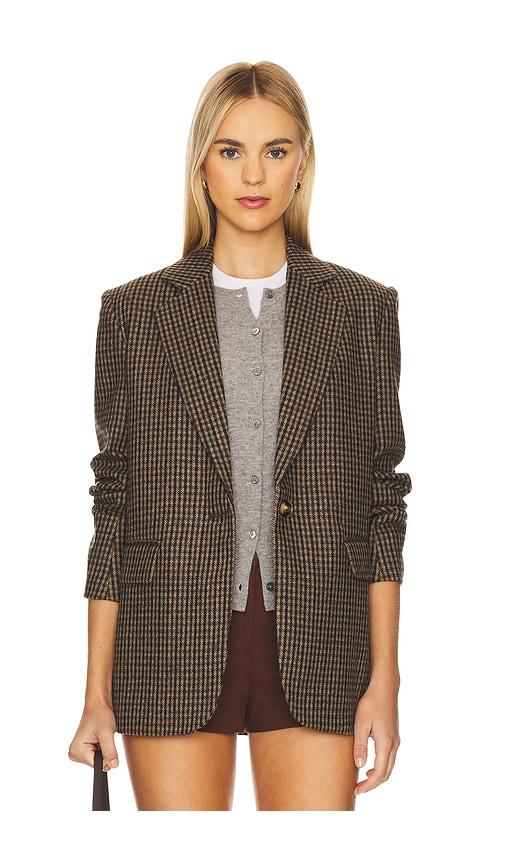 elodie the label elodie alex blazer in brown.