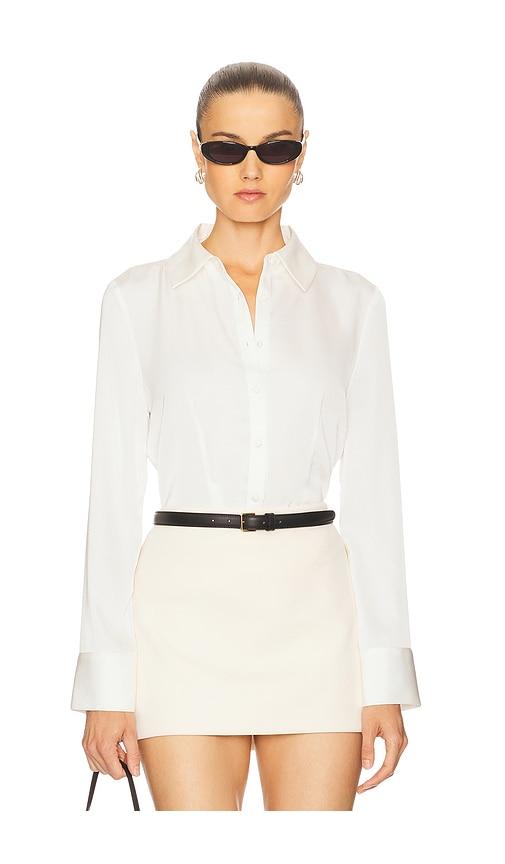 elodie the label elodie josephine shirt in ivory.