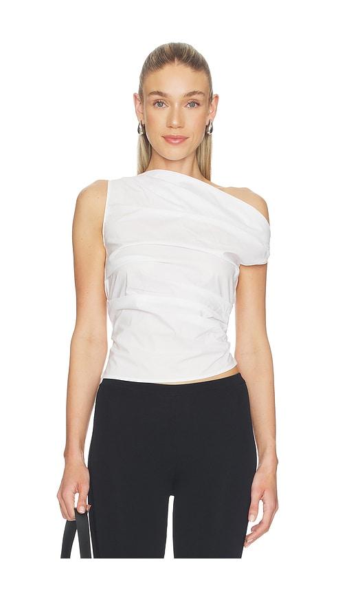 elodie the label ilona top in white.