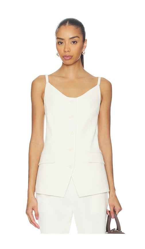 elodie the label isolde vest in cream.