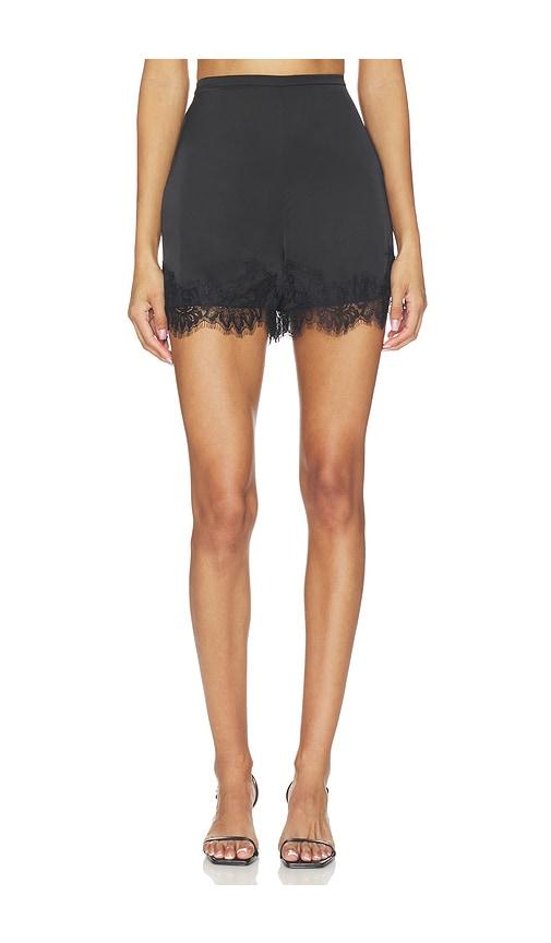 elodie the label kaia shorts in black.