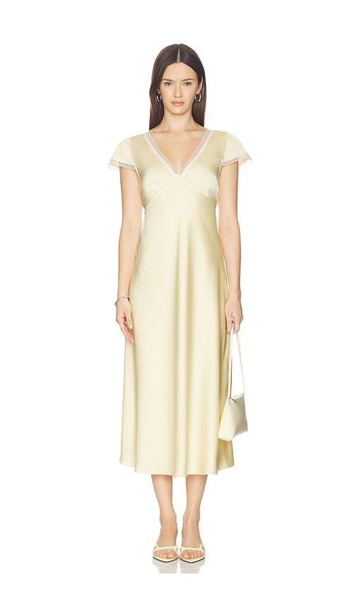 elodie the label ondine dress in lemon.