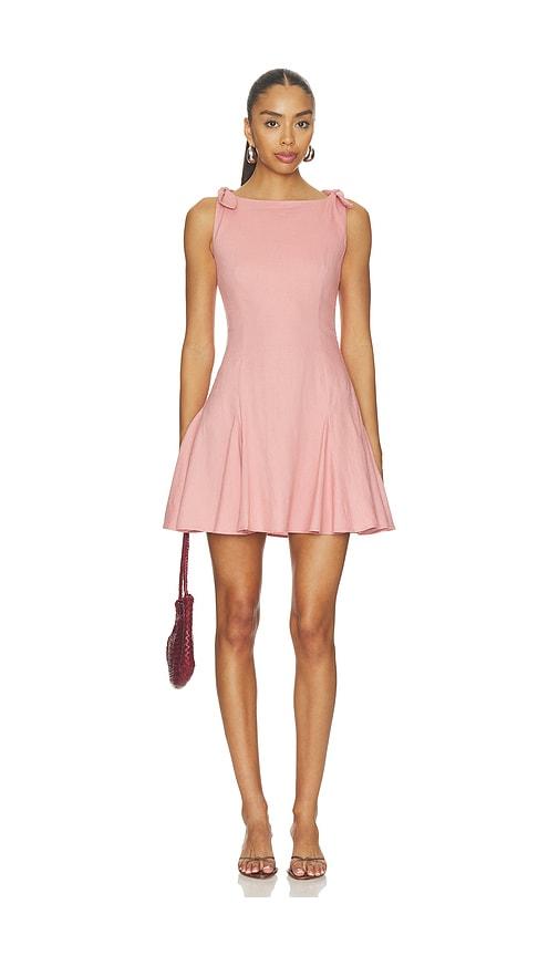 elodie the label reese mini dress in rose.