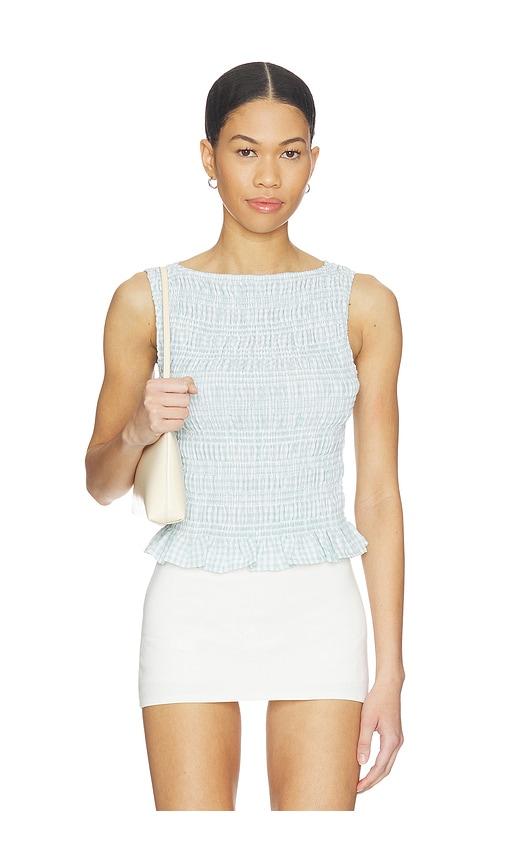 elodie the label tegan top in baby blue.
