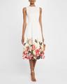 eloise floral print cotton twill dress