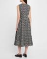 eloise geo-print pleated sleeveless midi dress