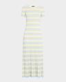 eloise stripe short-sleeve maxi dress