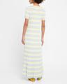 eloise stripe short-sleeve maxi dress
