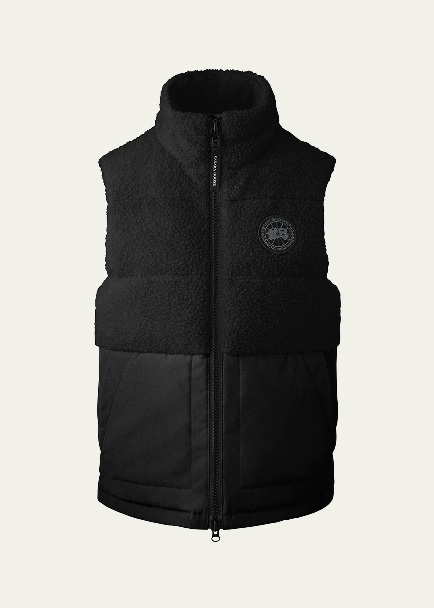 elora fleece black label vest