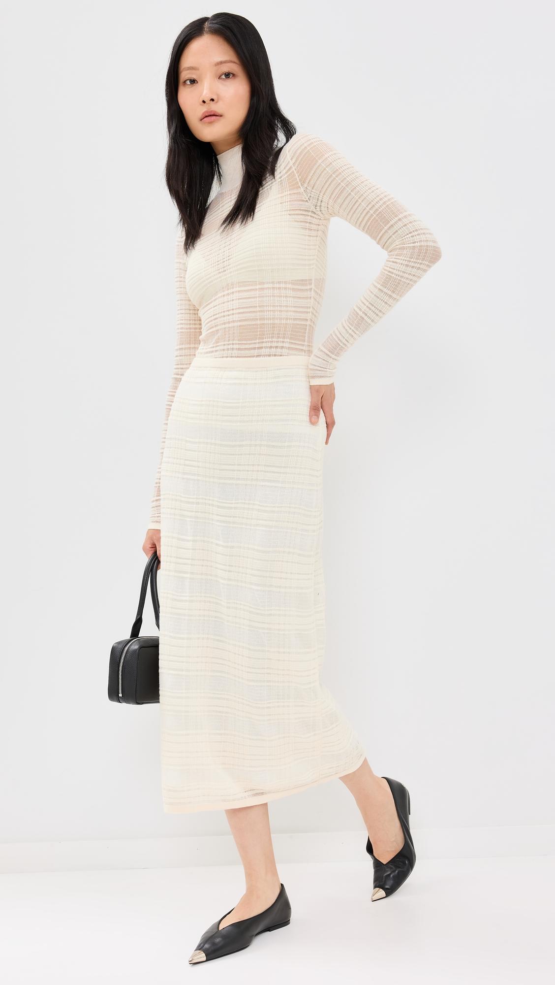 elsa skirt in plaid knits