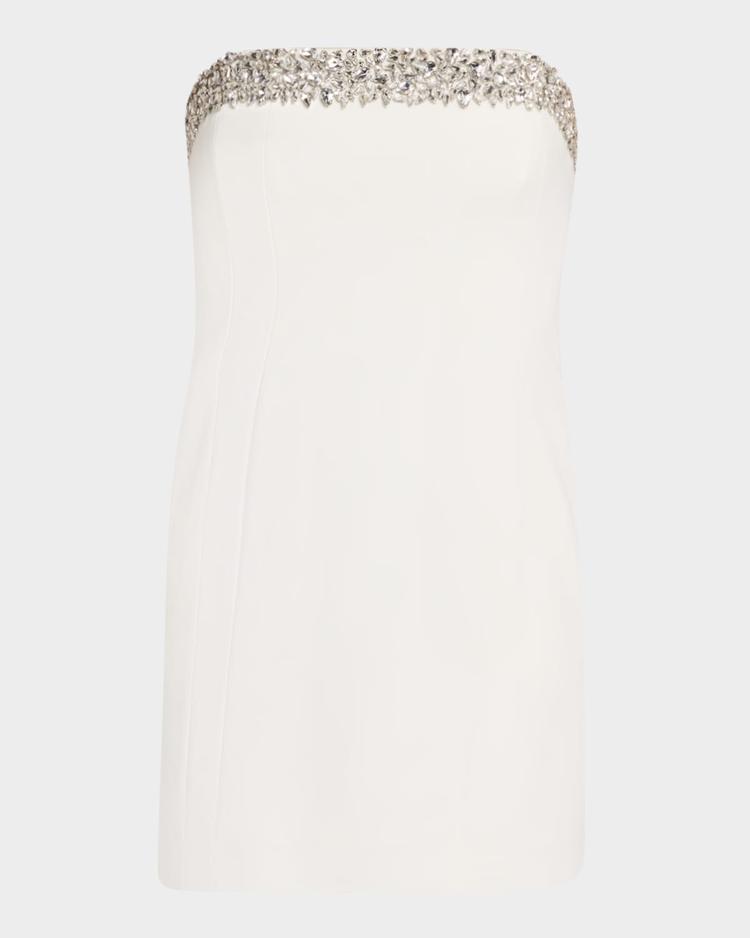 elsie embellished strapless mini dress