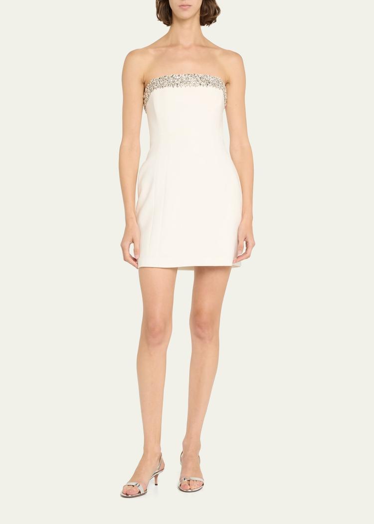 elsie embellished strapless mini dress