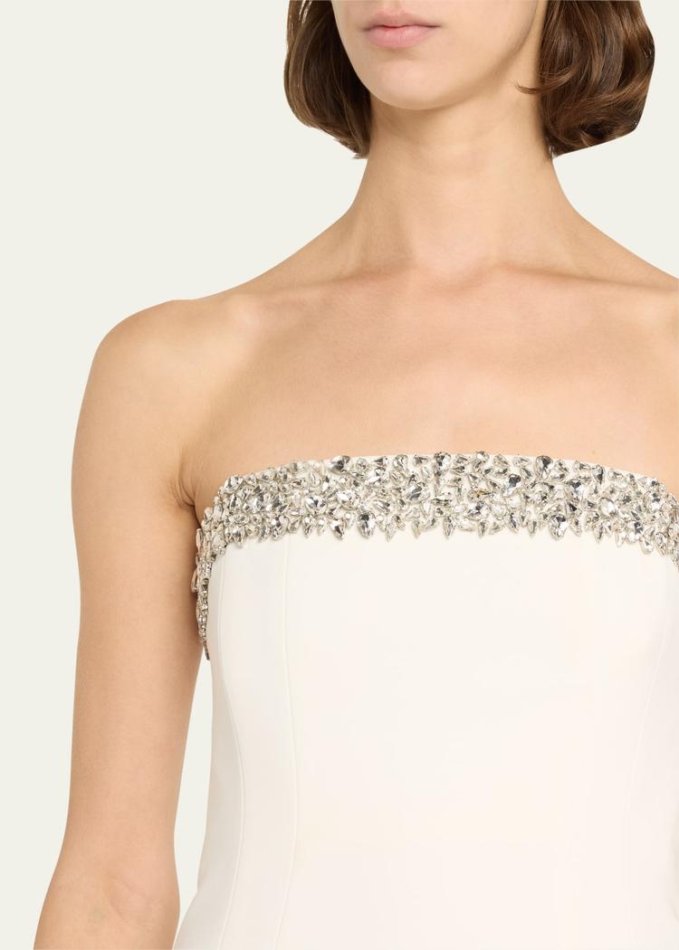 elsie embellished strapless mini dress