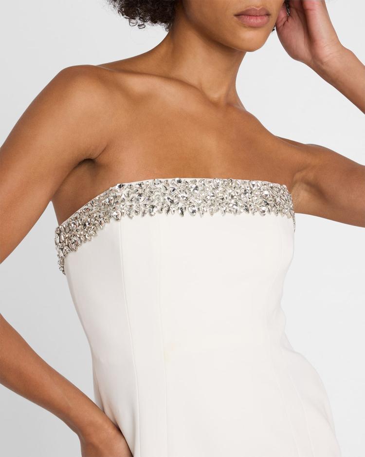 elsie embellished strapless mini dress