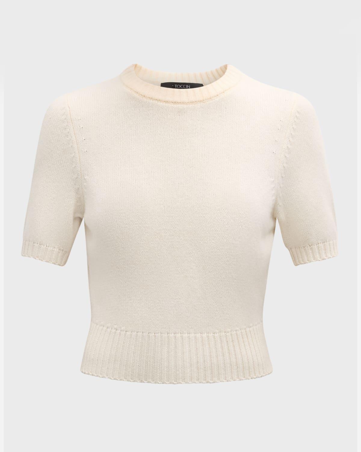 elsie short-sleeve sweater