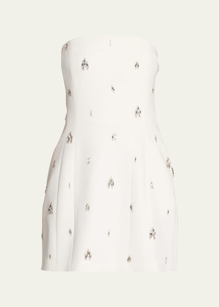 elsie strapless jewel-embellished mini dress