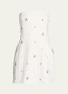 elsie strapless jewel-embellished mini dress