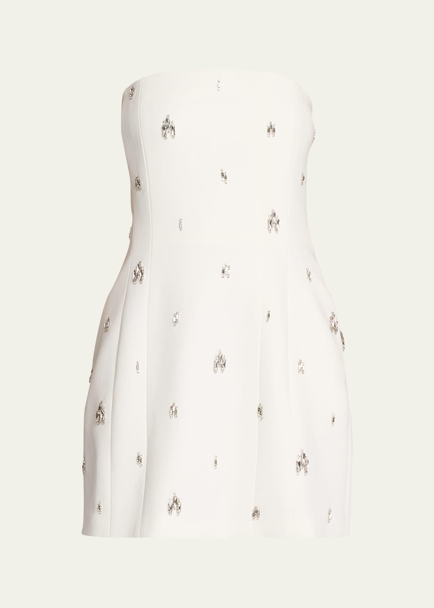 elsie strapless jewel-embellished mini dress