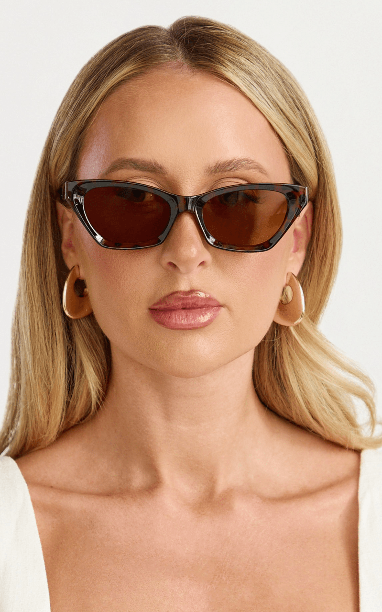 elsie sunglasses - cat eye sunglasses in torte