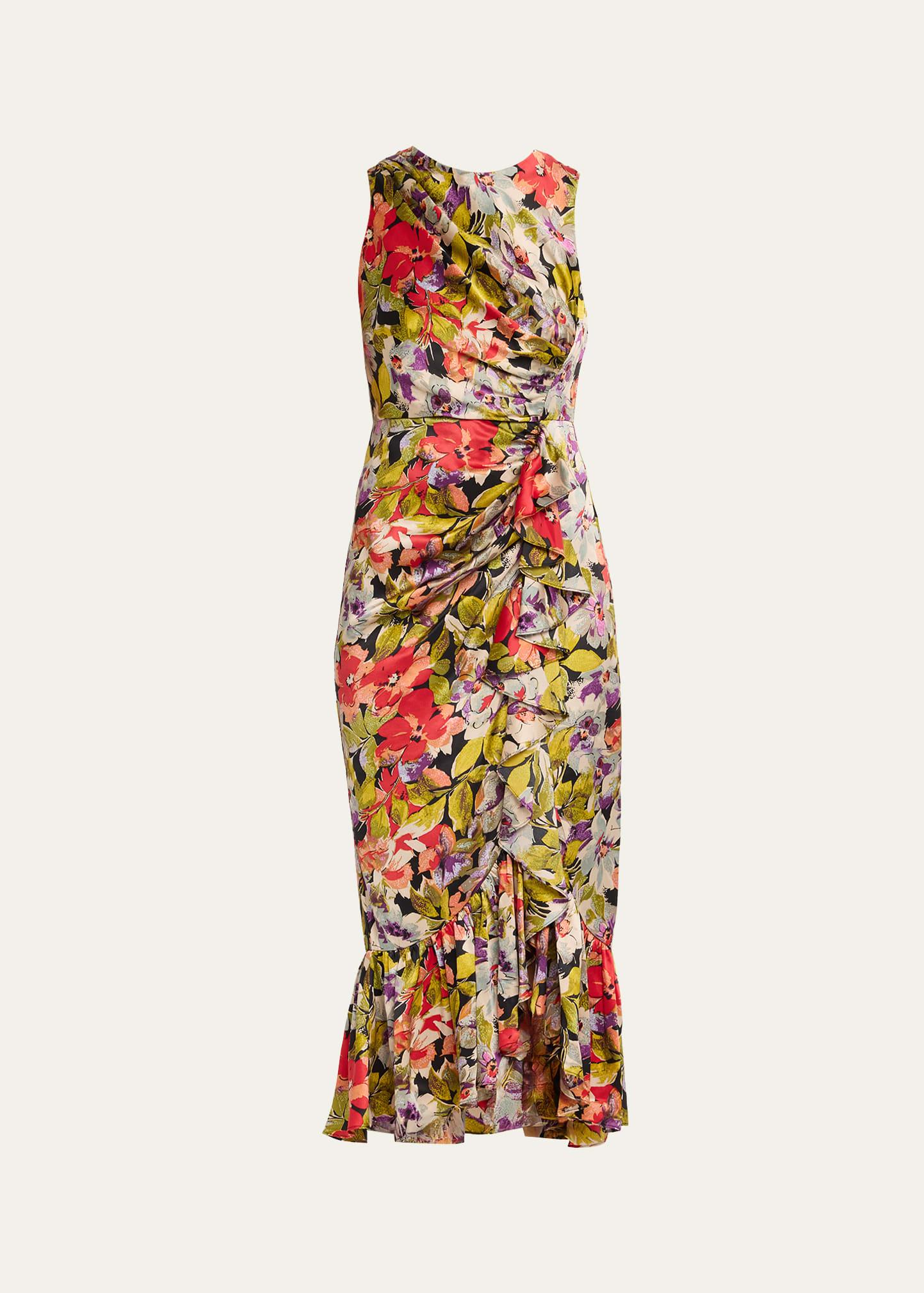 elvira canyon bloom midi dress