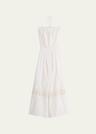 elyse crochet halter maxi dress