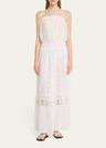 elyse crochet halter maxi dress
