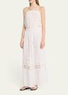 elyse crochet halter maxi dress