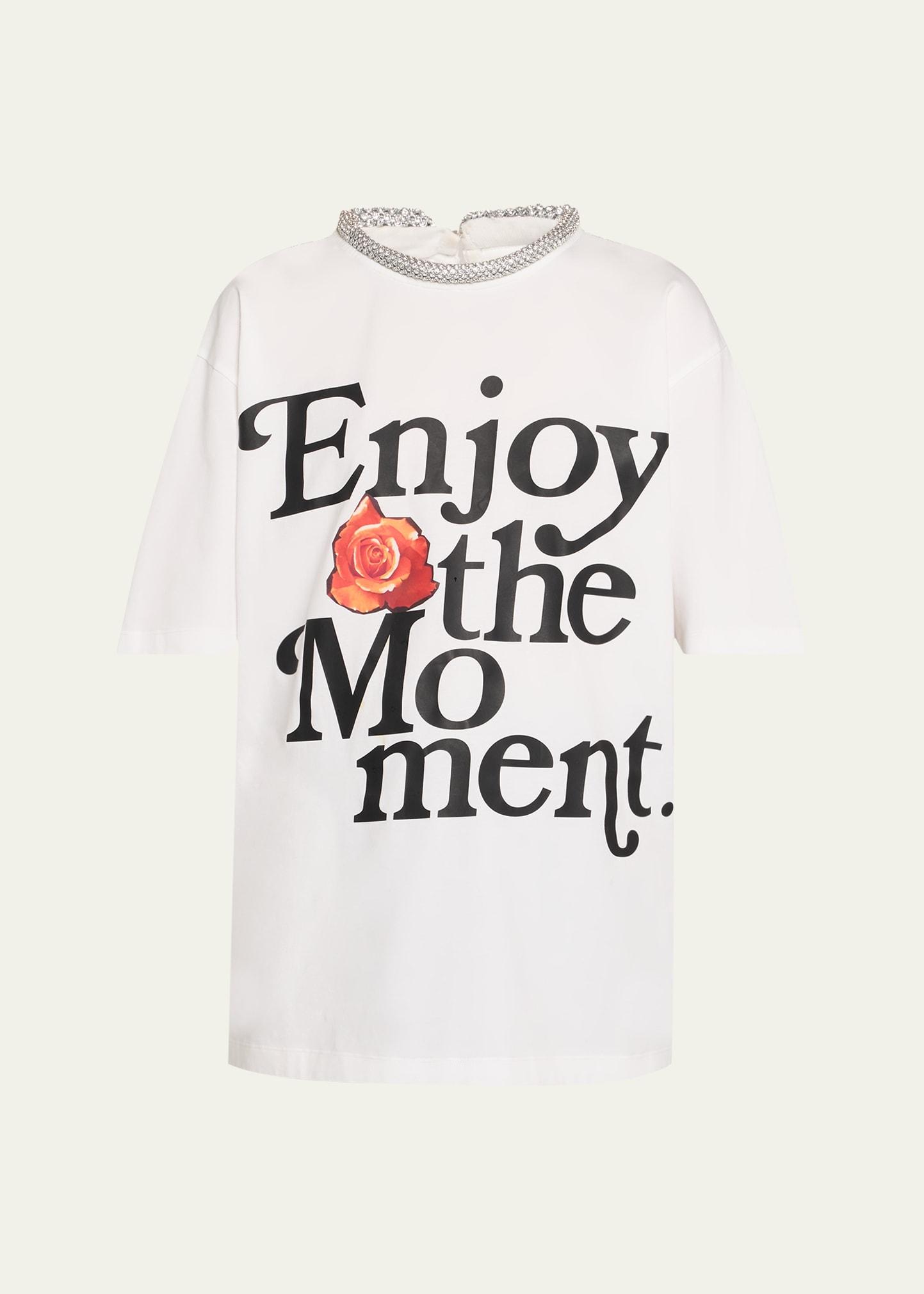 embellished enjoy the moment tee