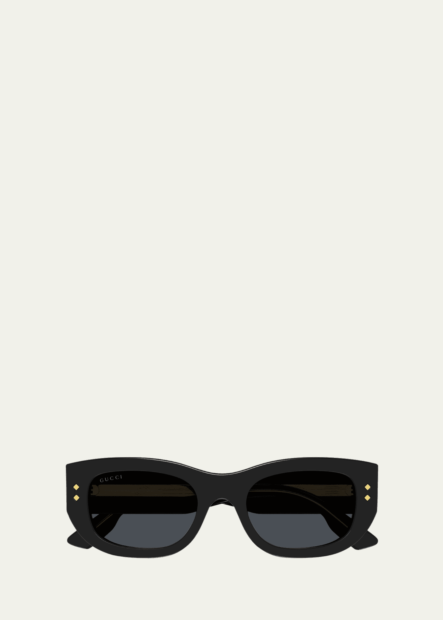 embellished rectangle acetate sunglasses