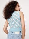 embroidered cotton crochet top