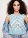 embroidered cotton crochet top