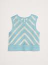 embroidered cotton crochet top