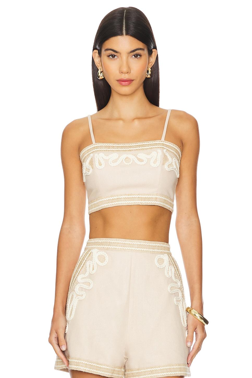 embroidered linen top