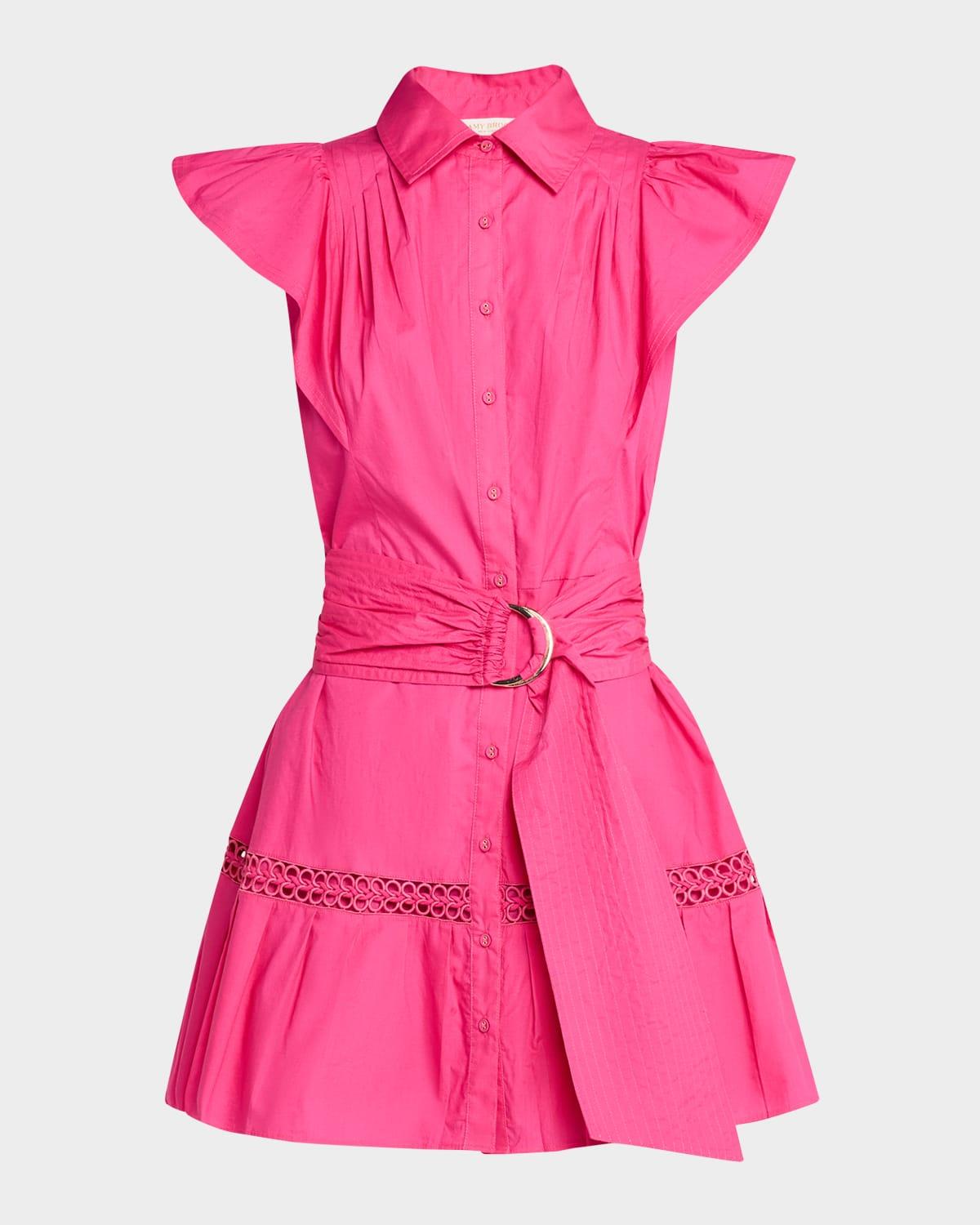 embroidered marceline mini dress