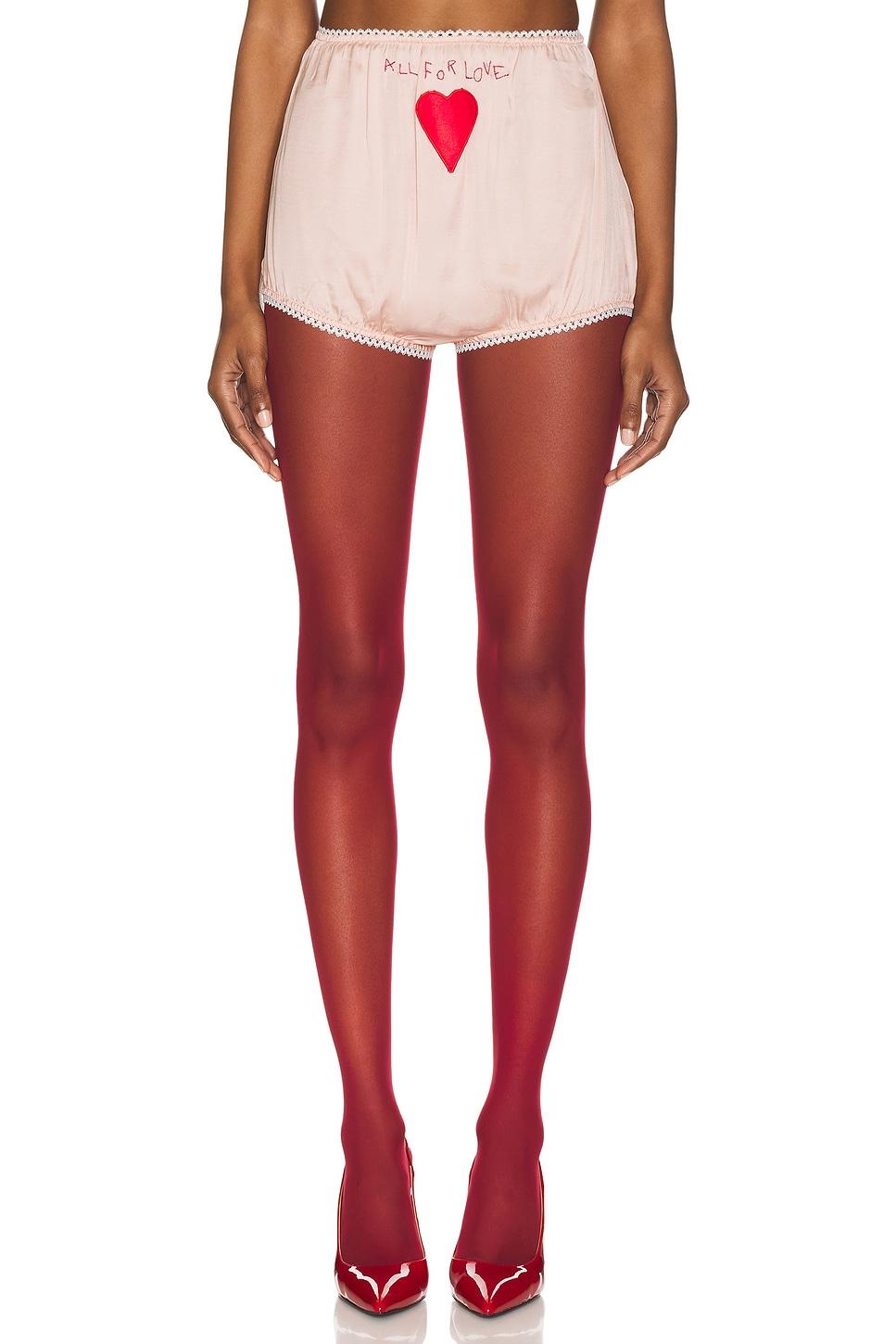 embroidered satin bloomers