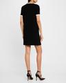 embroidered short-sleeve knit mini dress