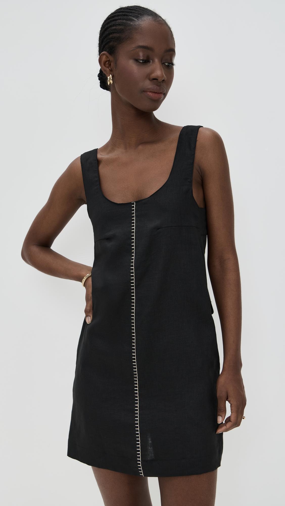 embroidery stitch short dress