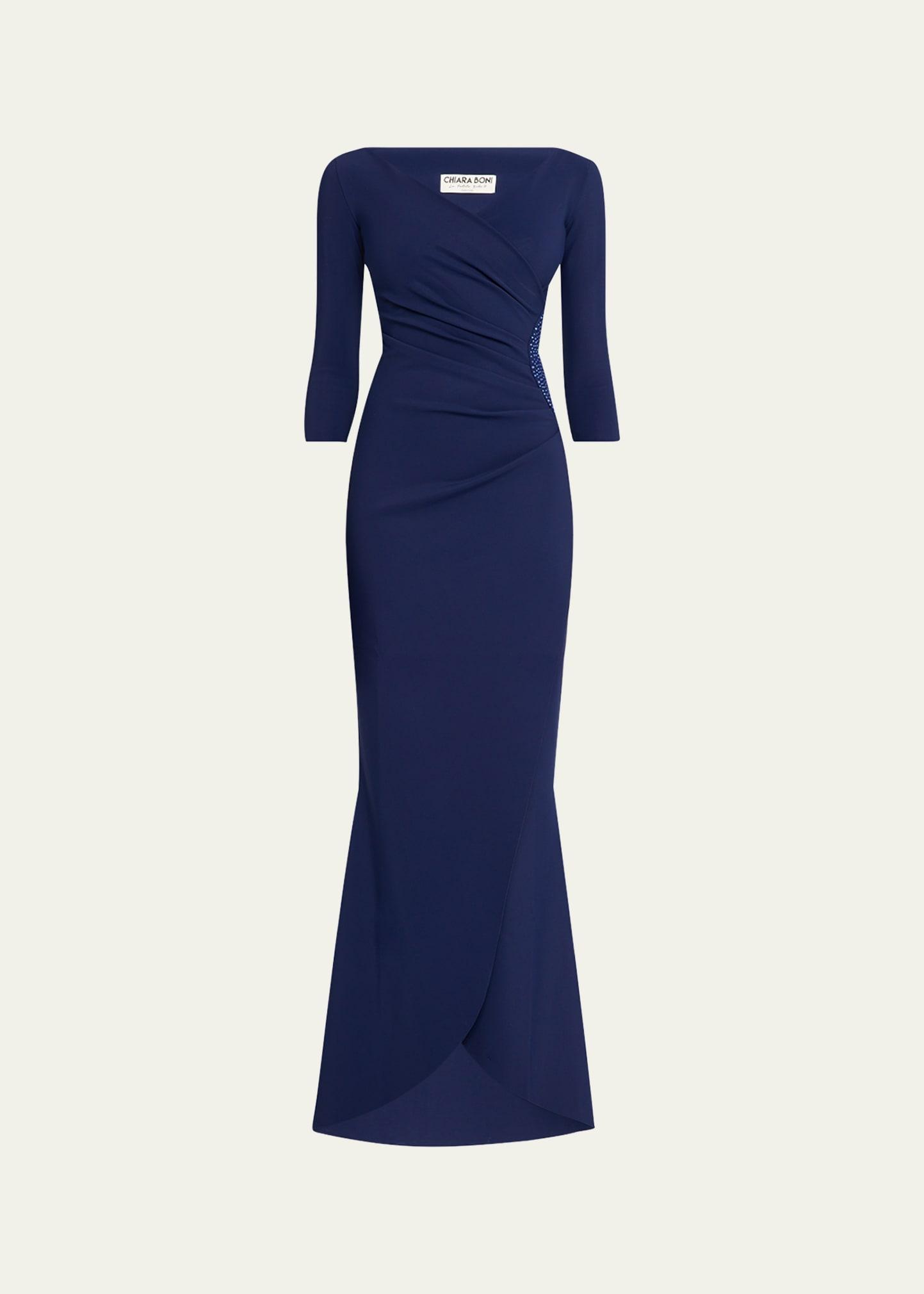 emerentienne embellished mermaid gown