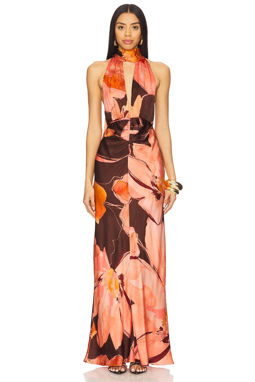 emerson halter neck maxi dress