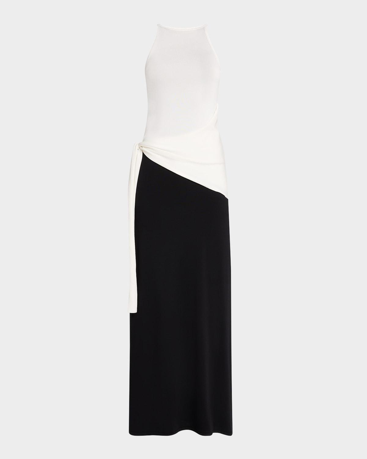 emery sleeveless tie-waist dress
