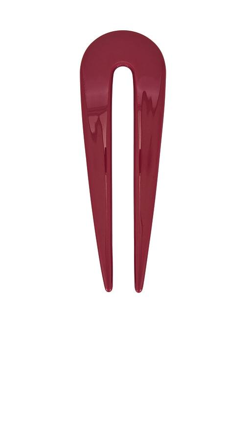 emi jay hair pin in red.
