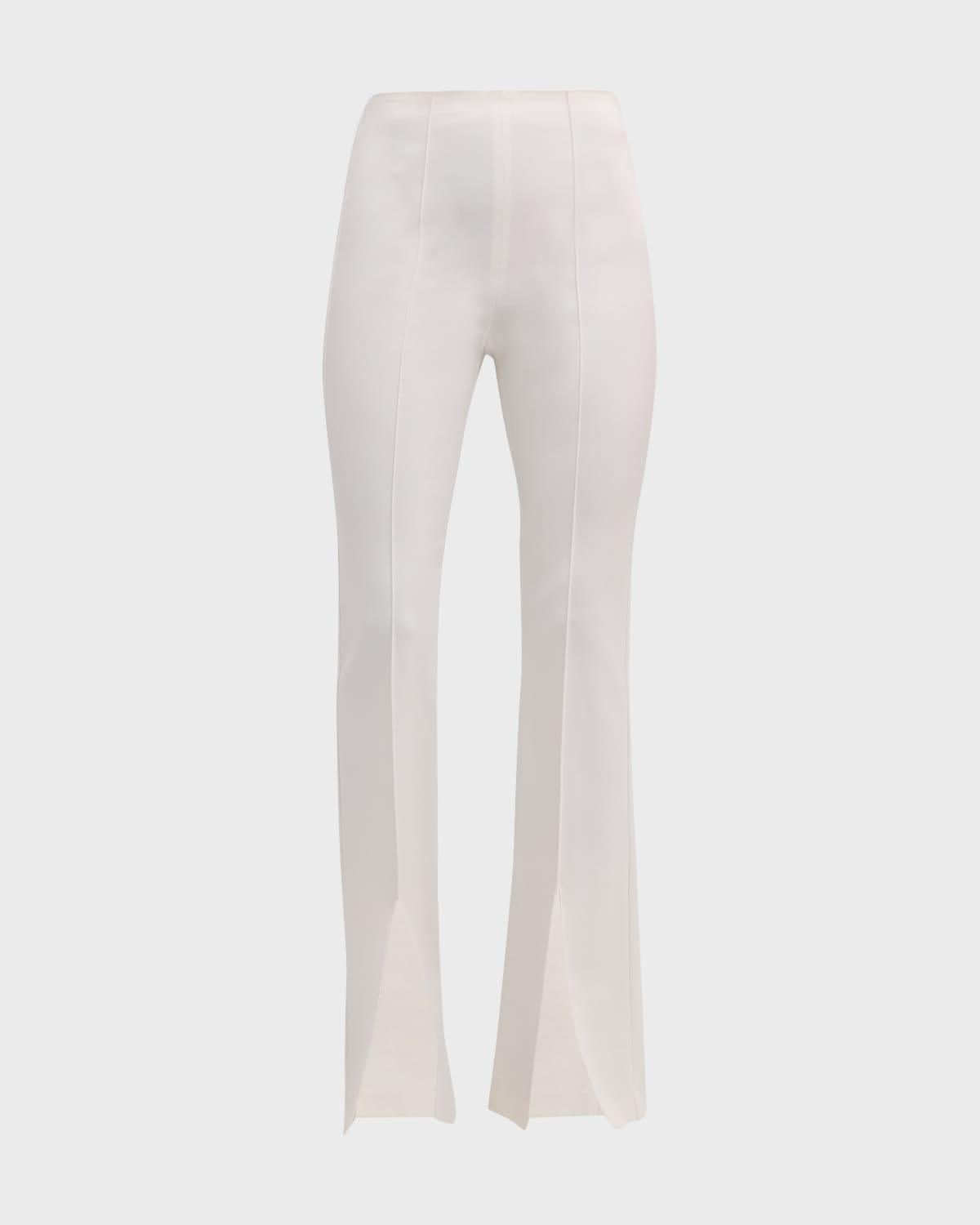 emiko high-waisted slit-cuff pants