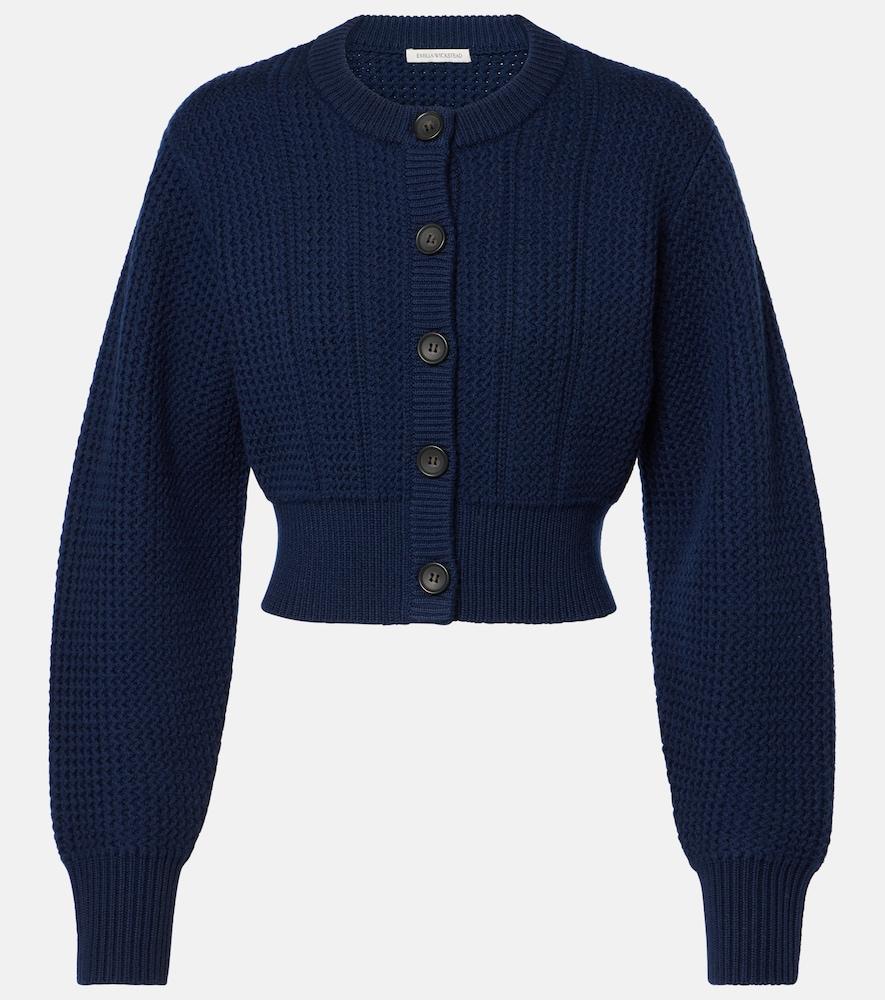 emilia wickstead albert cropped wool cardigan