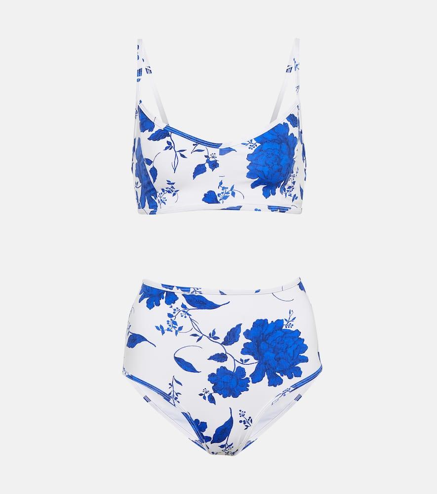 emilia wickstead alicia printed bikini