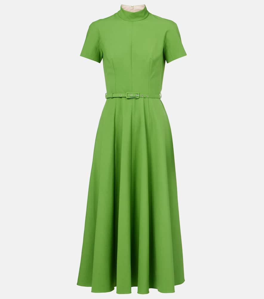 emilia wickstead camilla belted midi dress