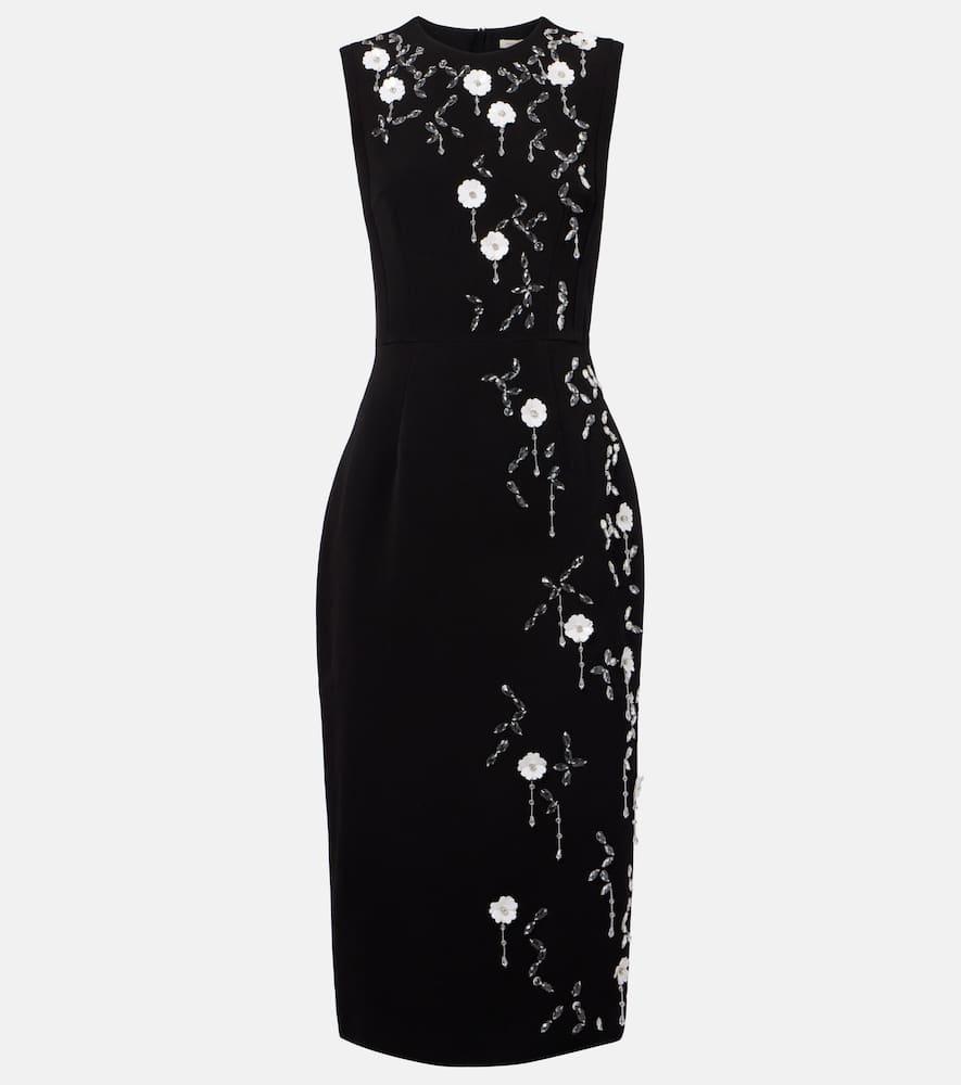 emilia wickstead cappia embellished midi dress