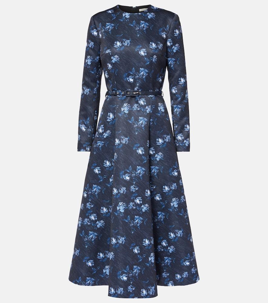 emilia wickstead capucine floral taffeta faille cocktail dress