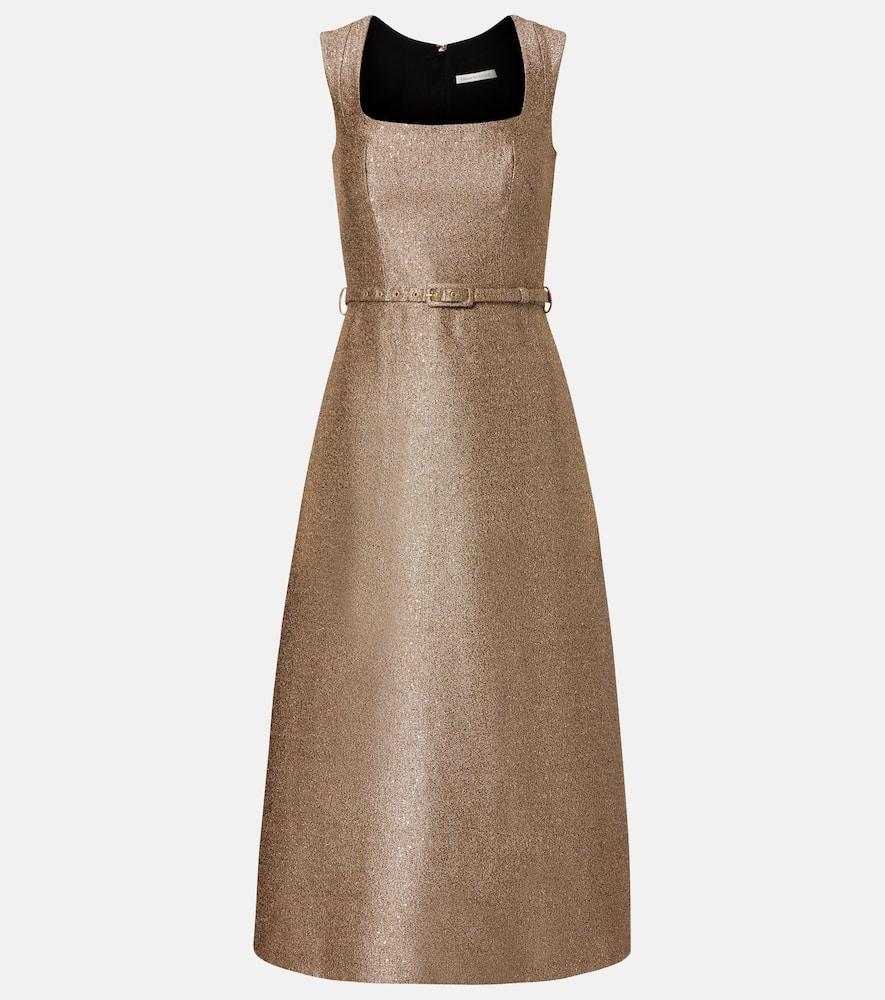 emilia wickstead ciro sequined tweed cocktail dress