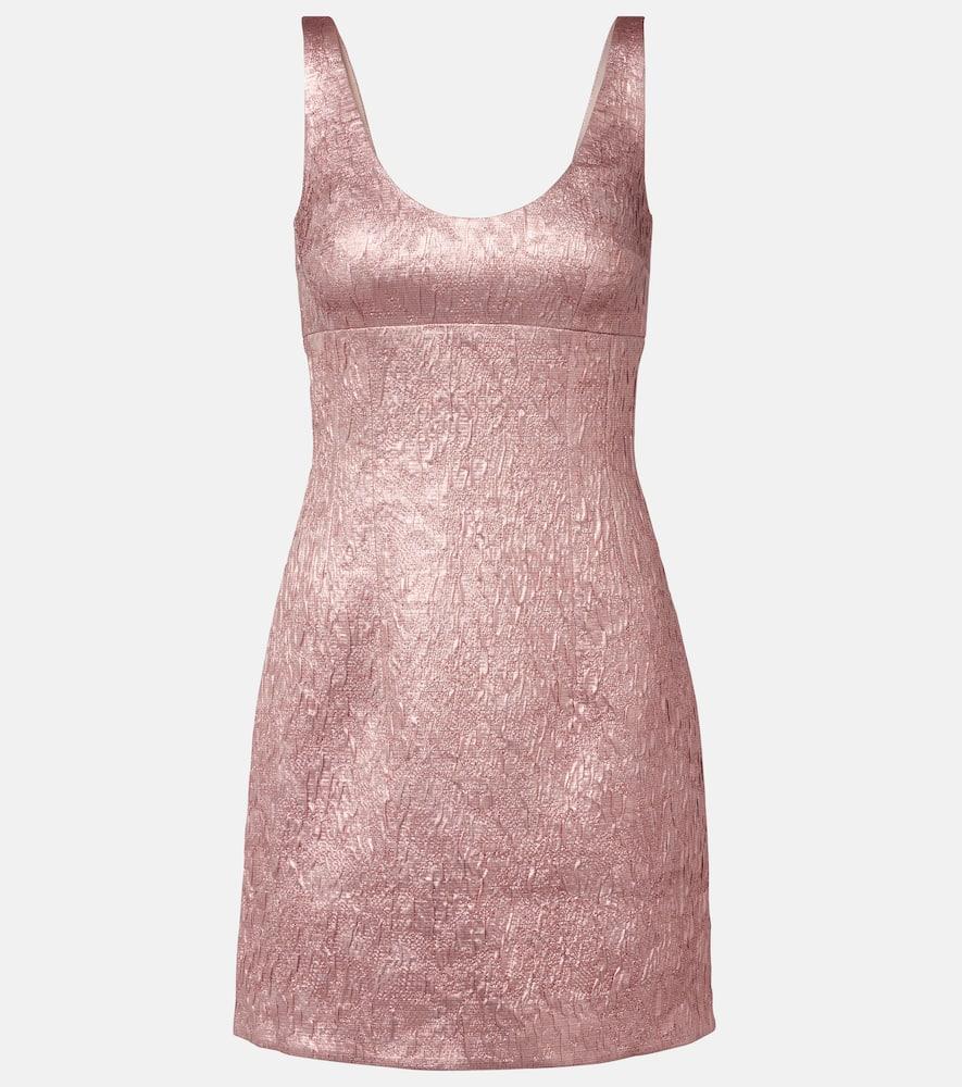 emilia wickstead einna floral jacquard minidress