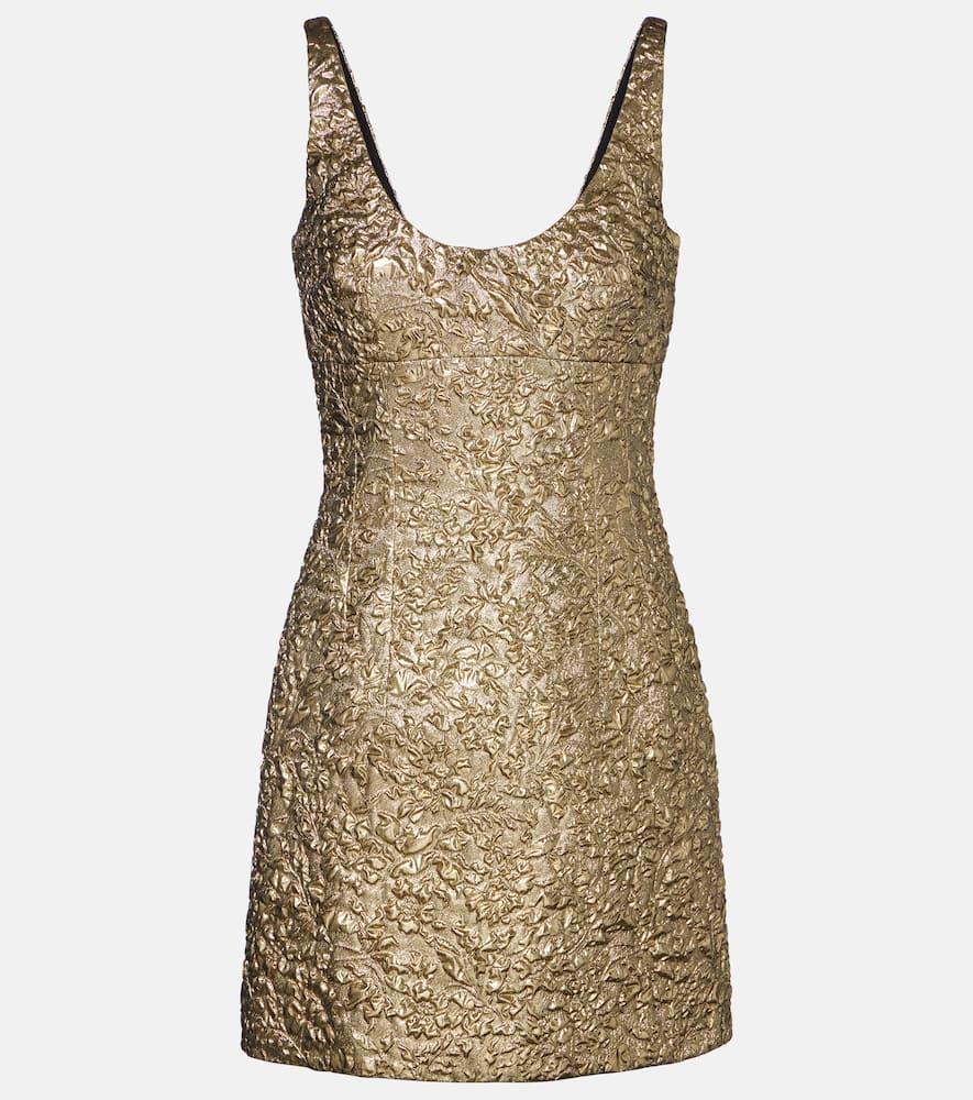 emilia wickstead einna floral jacquard minidress